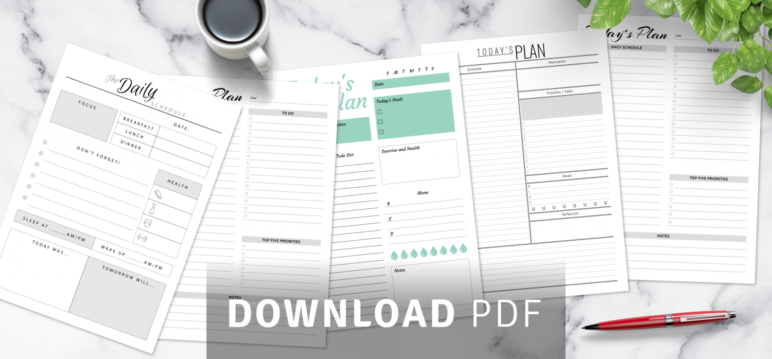 Download daily work sheet templates