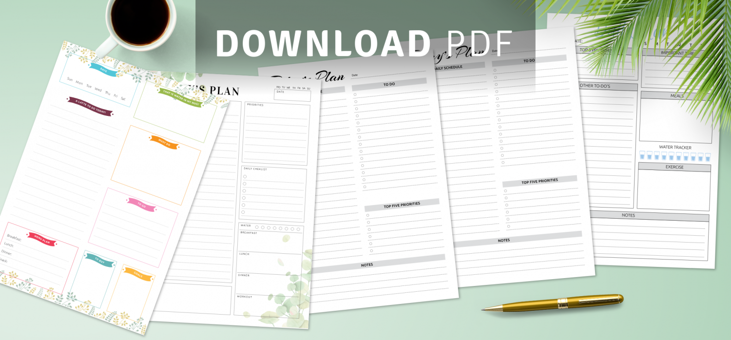 Best dated daily planner templates