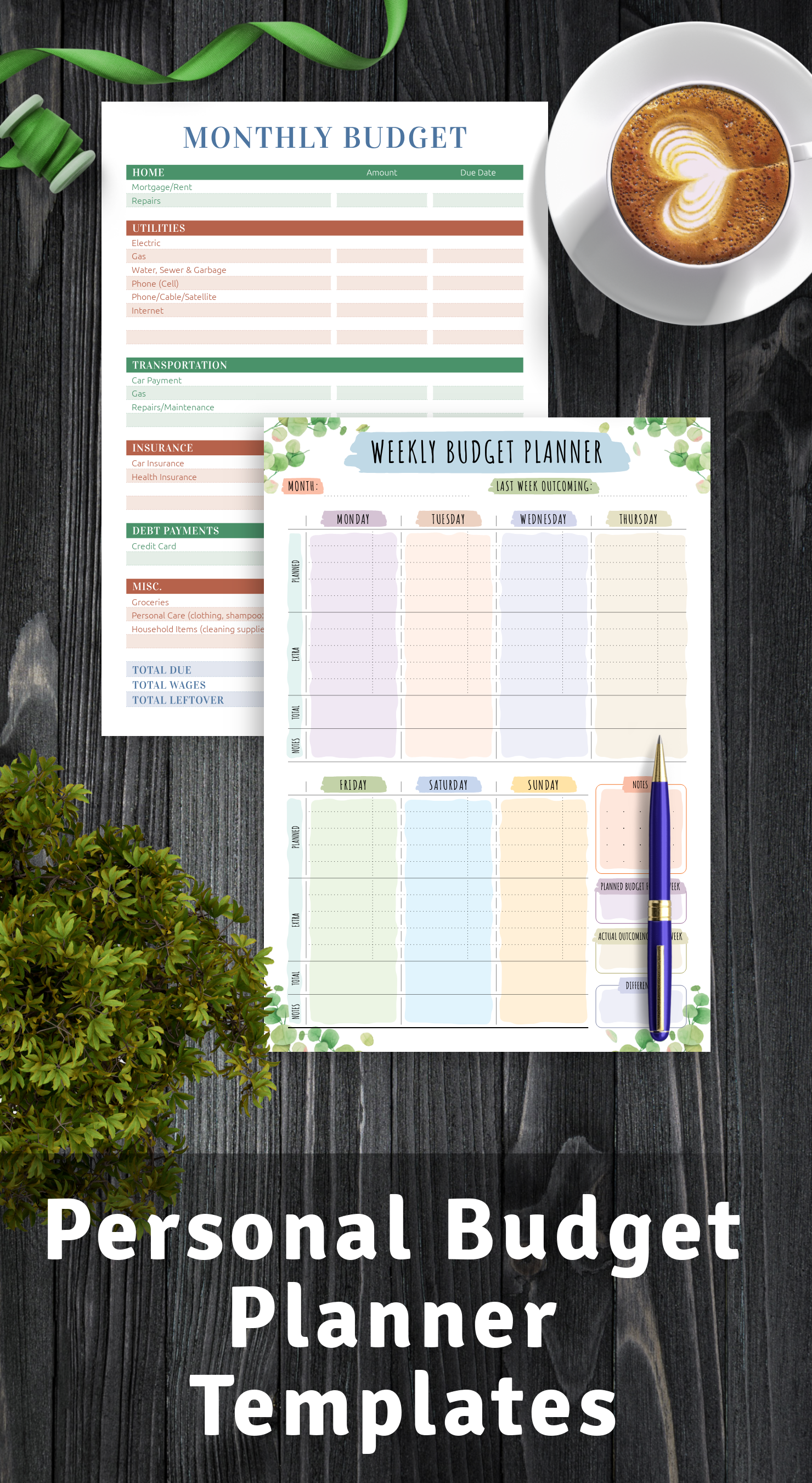 2021 monthly budget planner