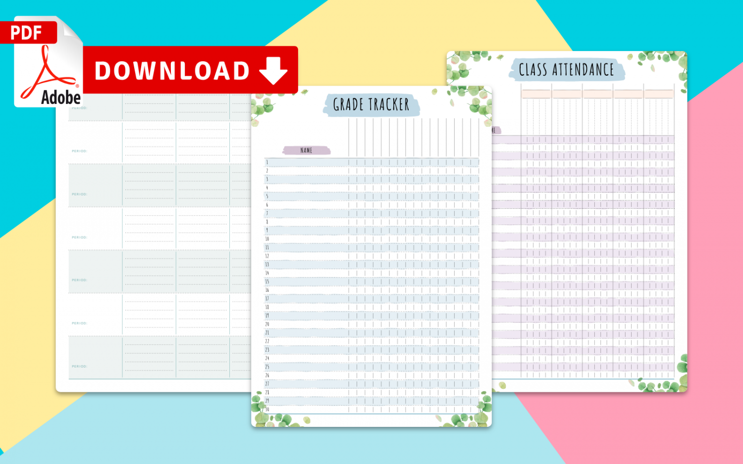 free printable teacher weekly lesson planner