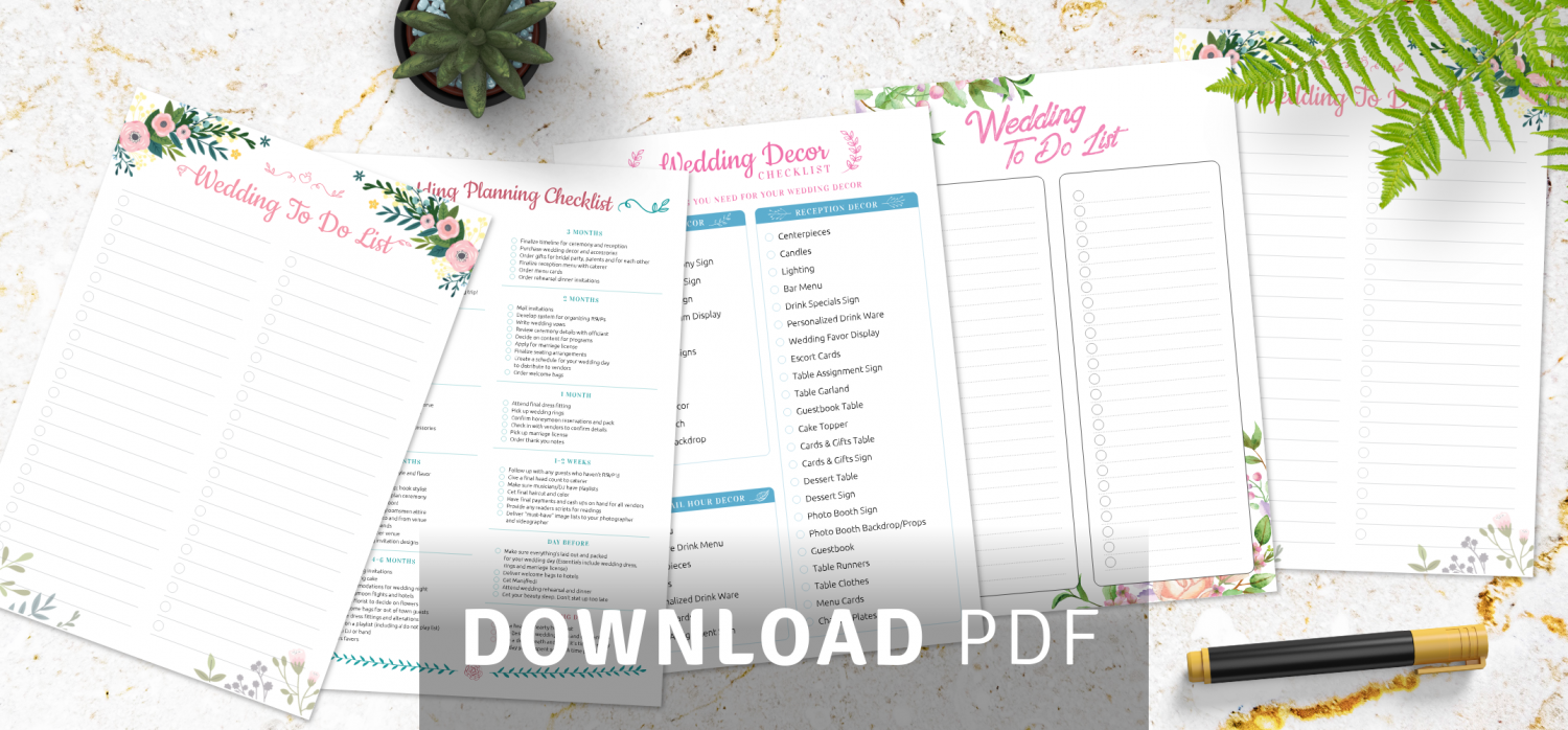 Wedding Planner Checklist PDF