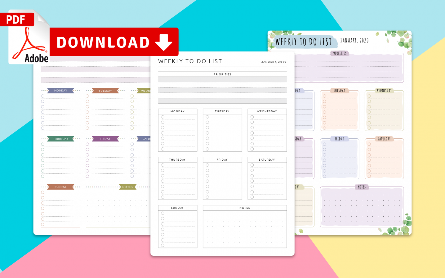 Get Weekly To Do List Templates