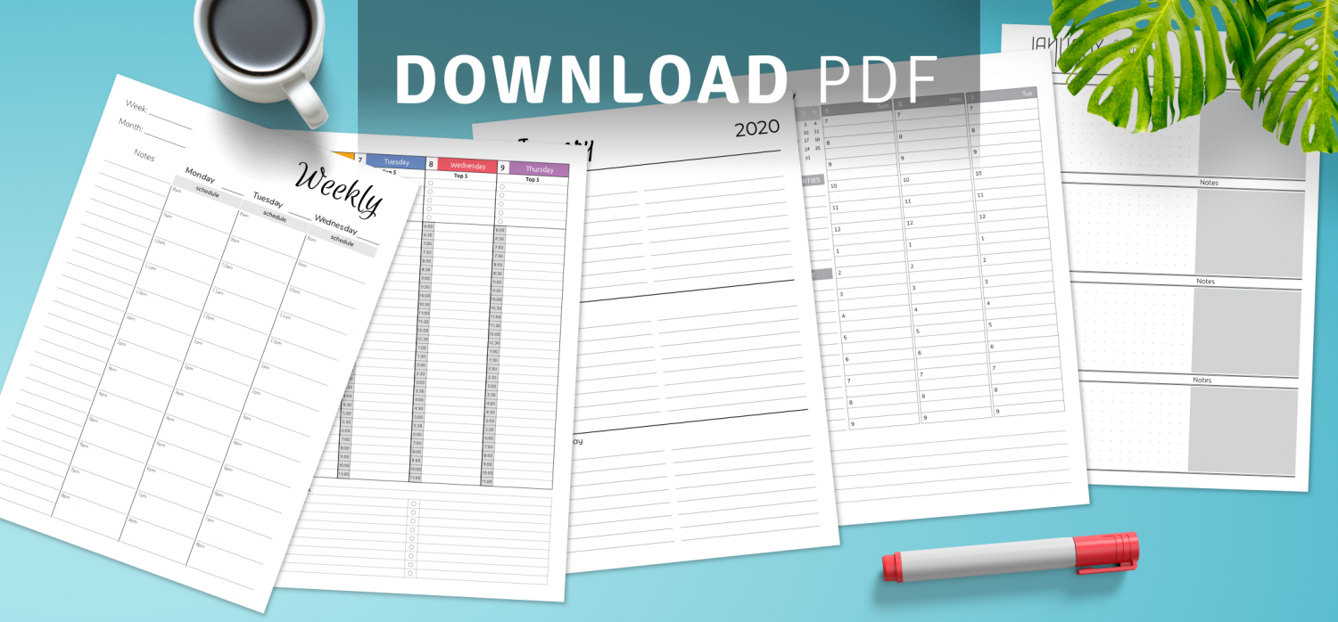 Download weekly planner with To-Do list