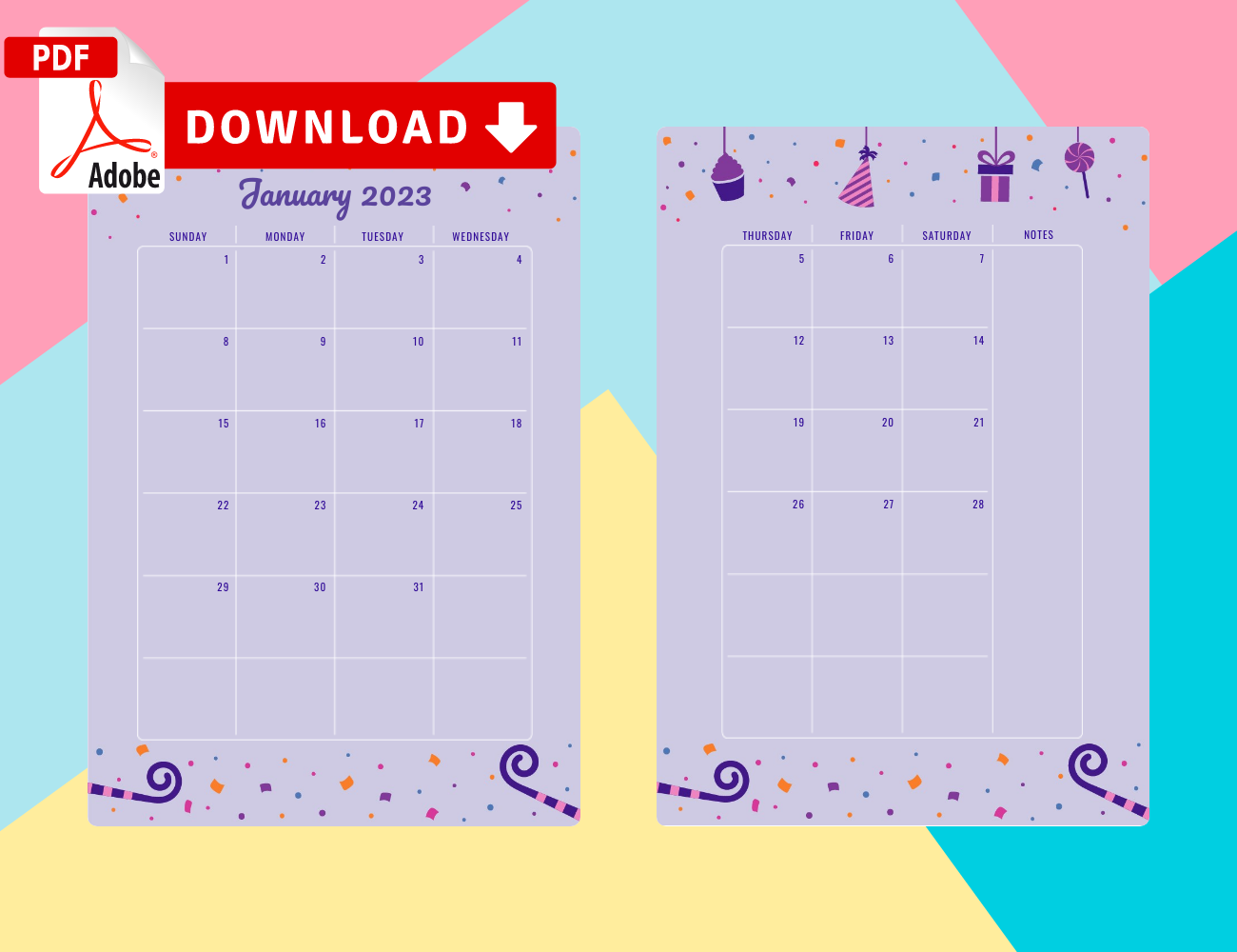 Birthday Calendar Download Printable Birthday Calendar Templates