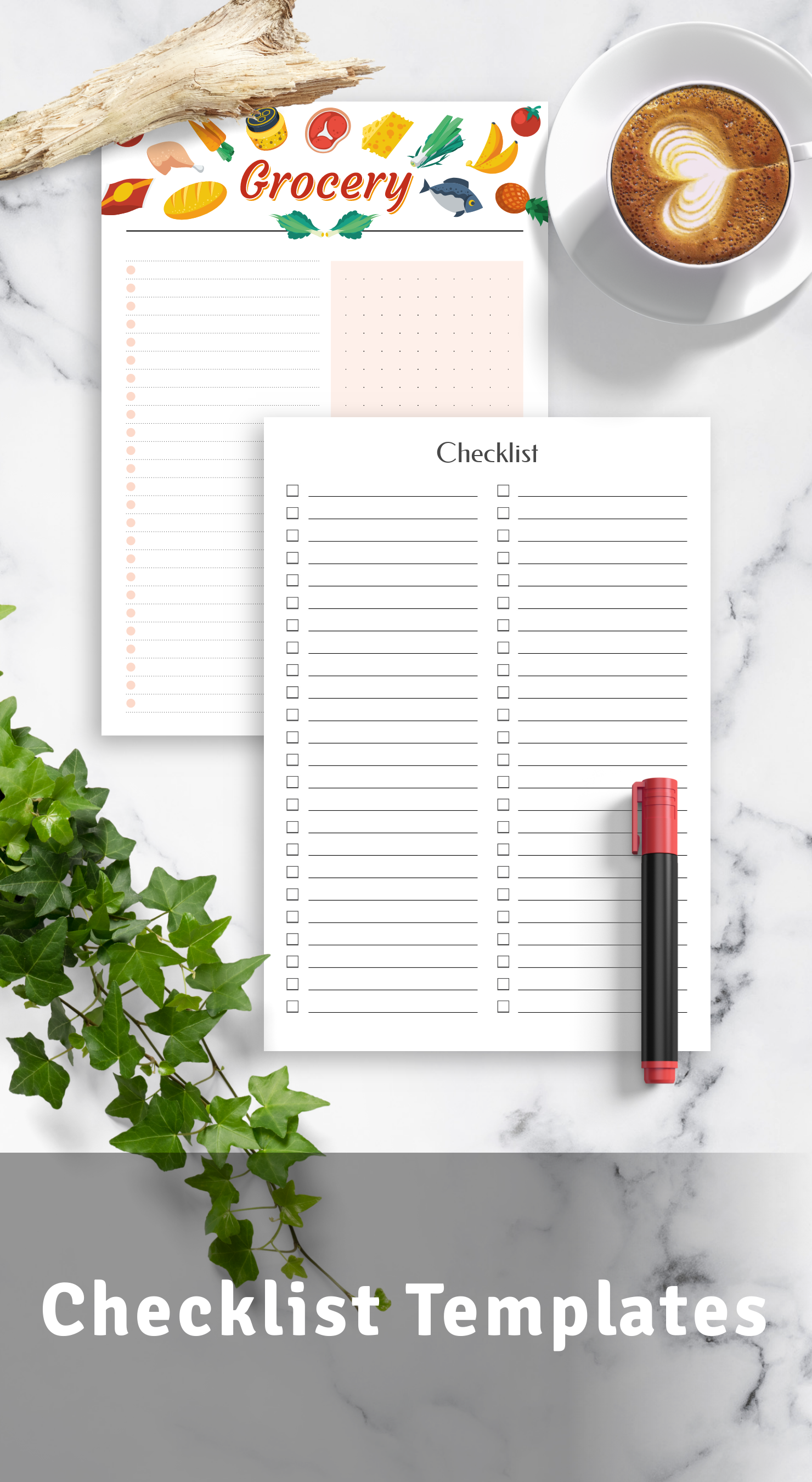 Checklist Templates - Download Printable PDF