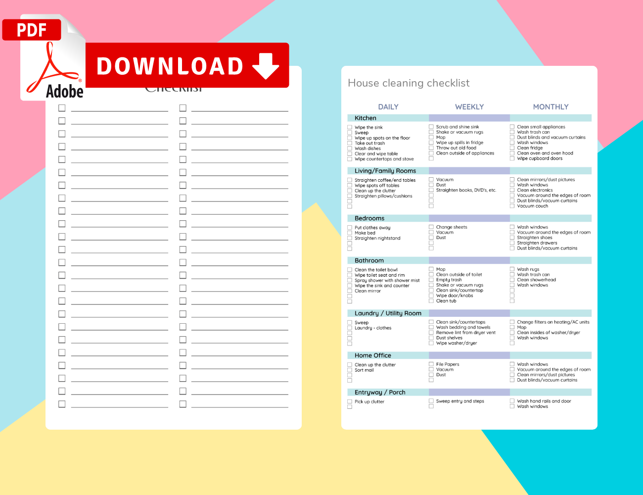 Free Printable Planning Checklist Template