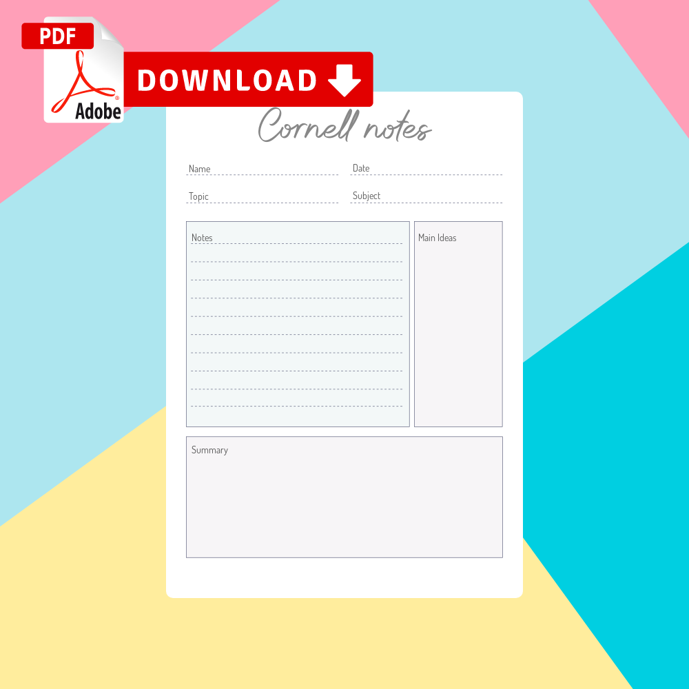 Best Cornell Notes Templates