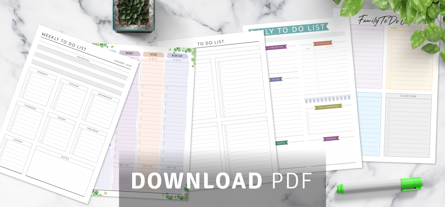 Printable To Do List Templates