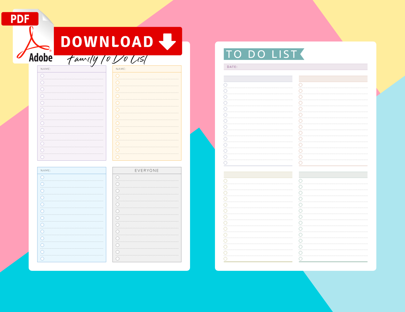 To Do List Templates - Download Task List PDF In Blank To Do List Template