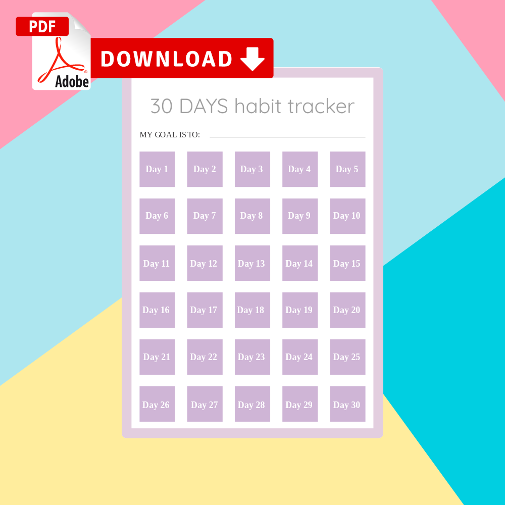 Habit Tracker Templates PDF