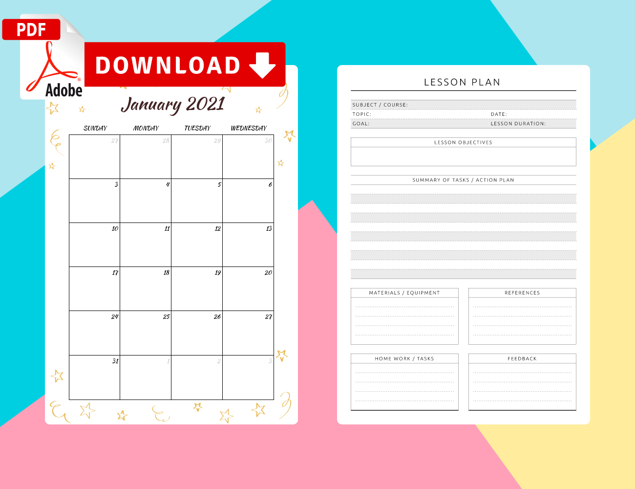 Happy Planner Inserts Download Printable PDF