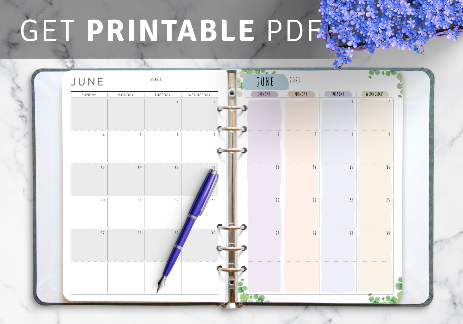 June Calendar Templates