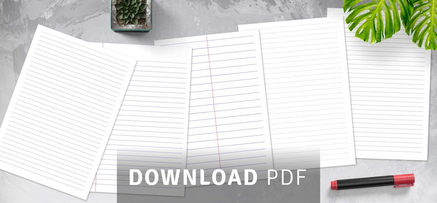 Lined Paper Template Printables
