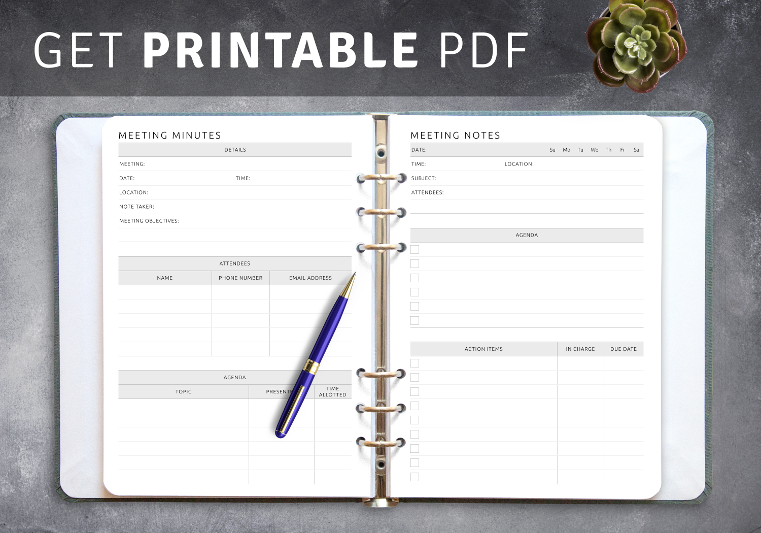 Best Meeting Notes Templates PDF