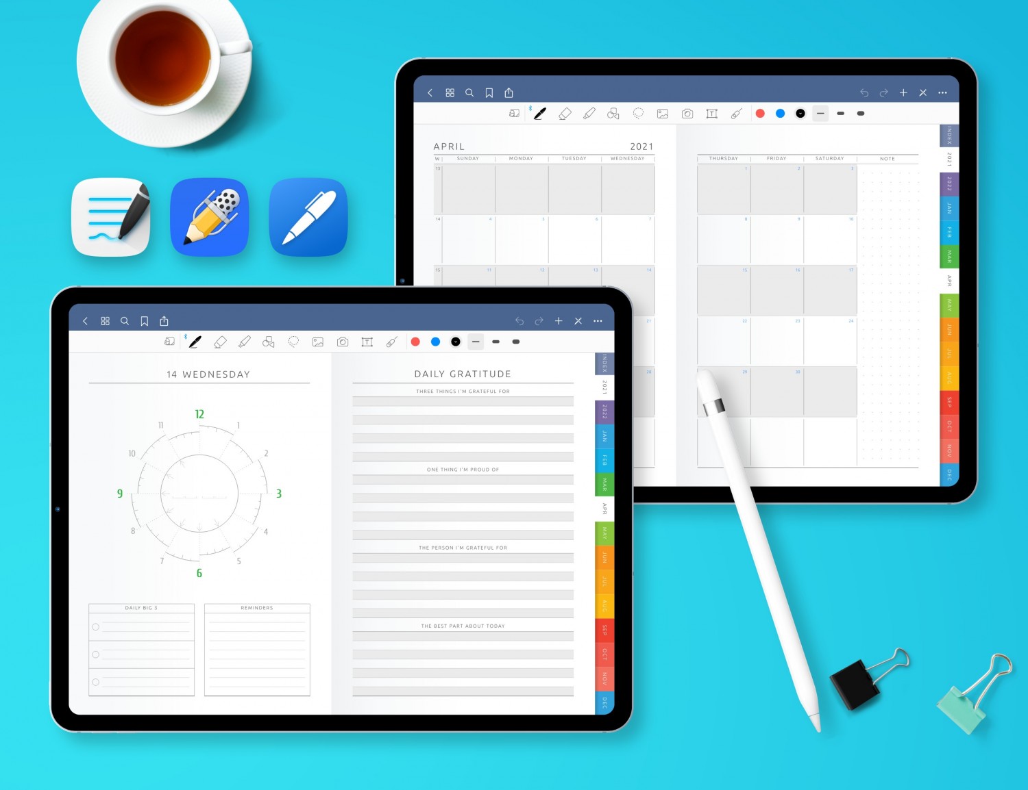 notability templates planner