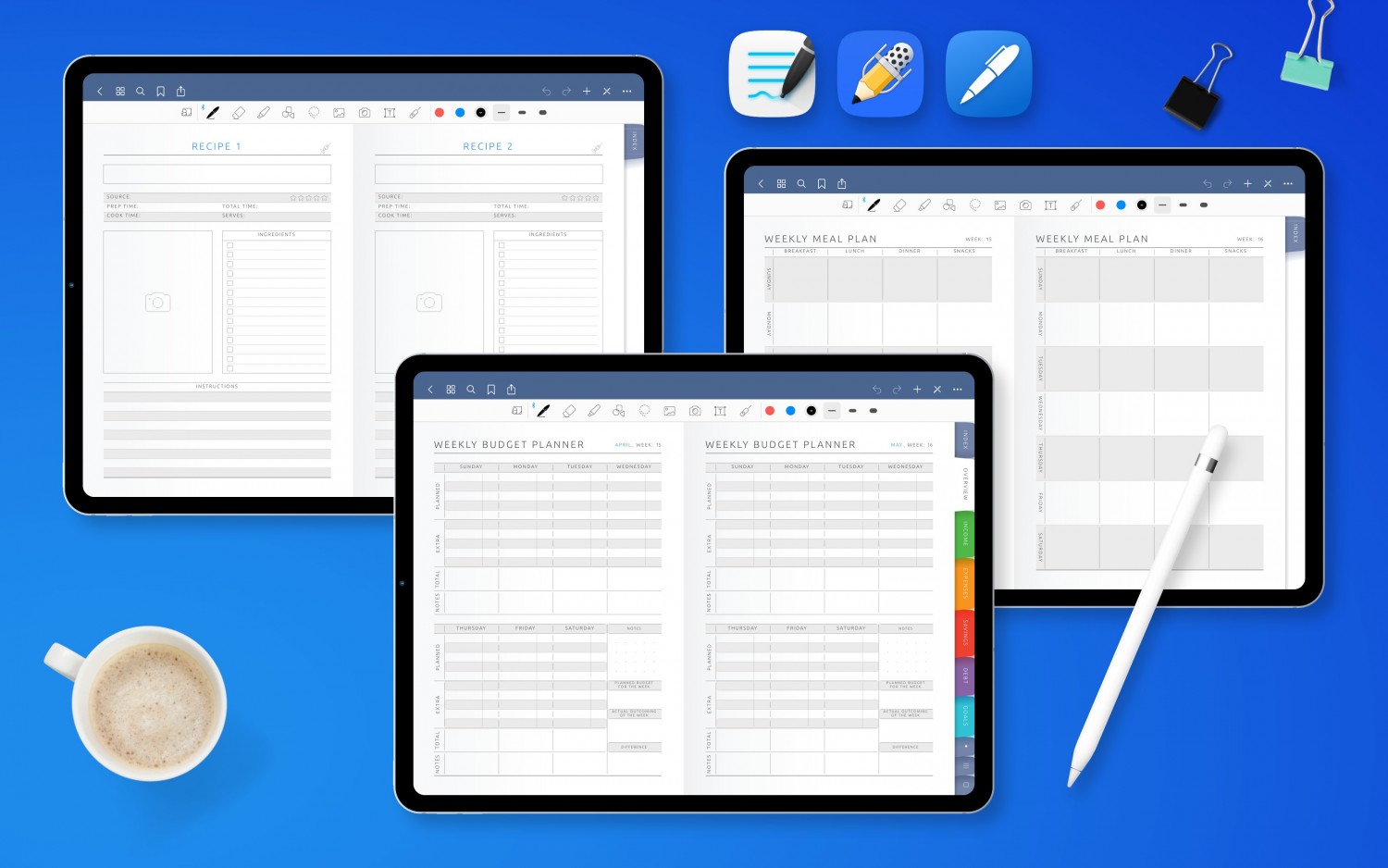 Notability Planner Templates Download Digital Planner PDF