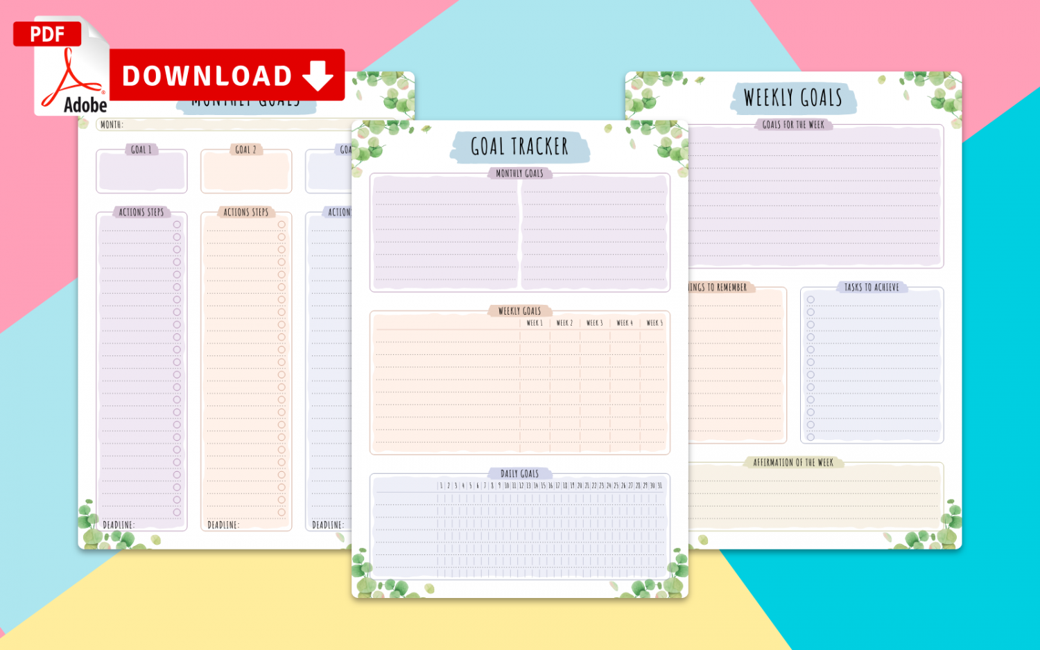 Download Personal Goal Setting Template