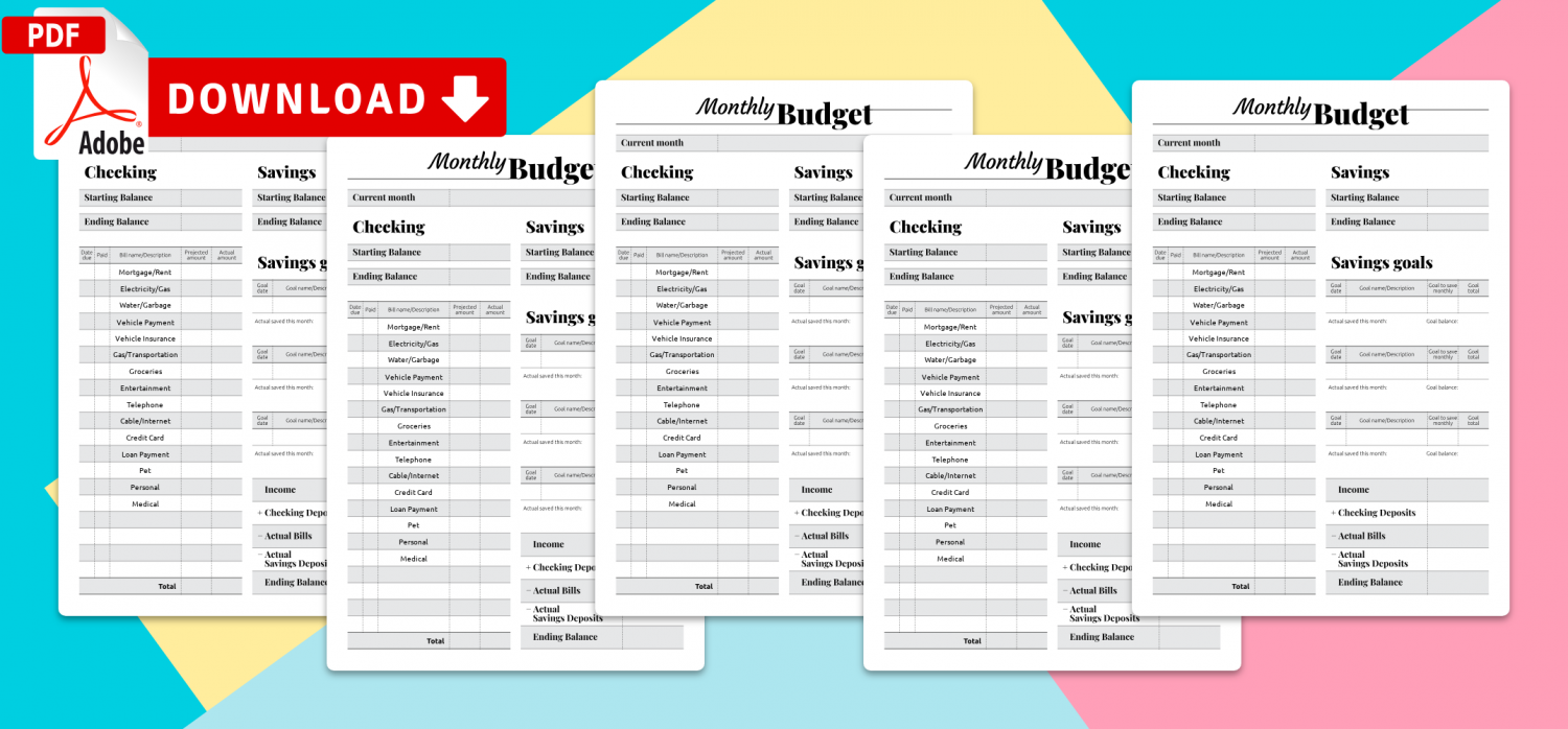 online budget template free