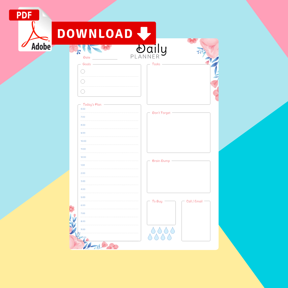 printable daily calendar templates download pdf