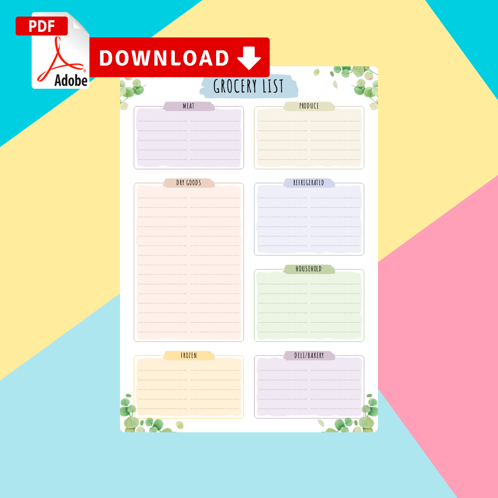Printable Meal Planner Templates - Download PDF Throughout Free Printable Menu Template