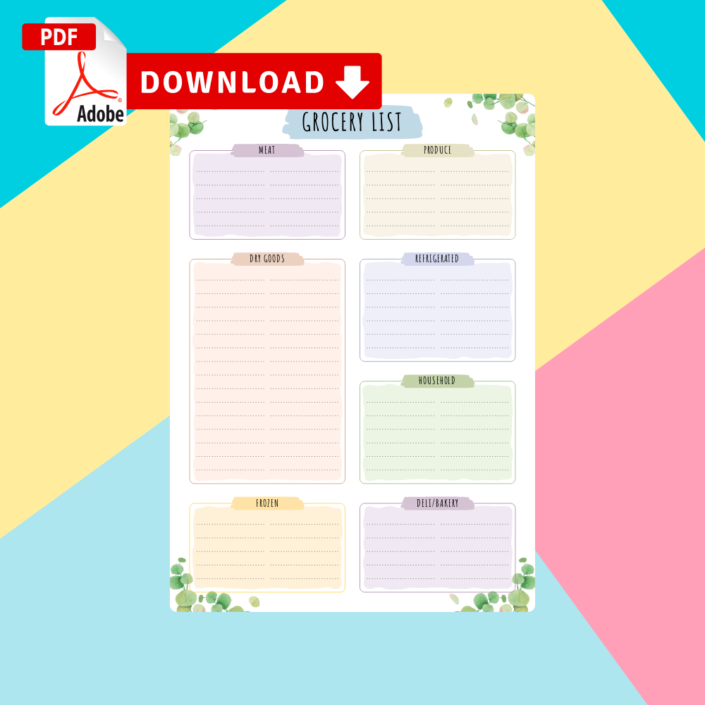 printable pdf meal planner