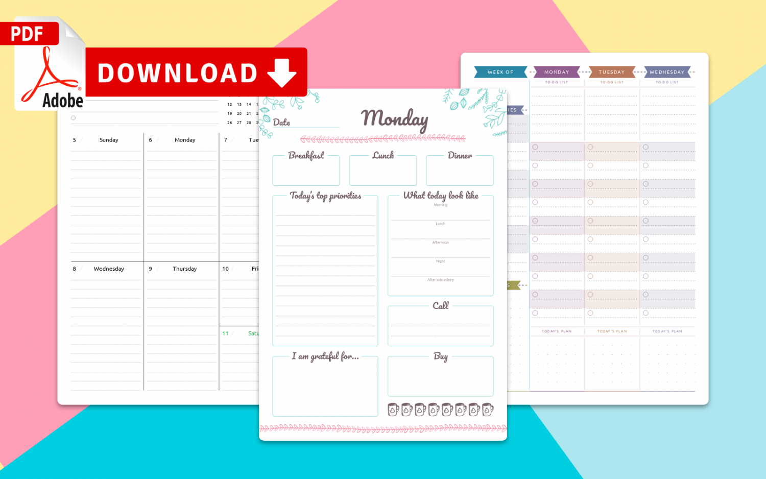 Download and Print Weekly Calendar