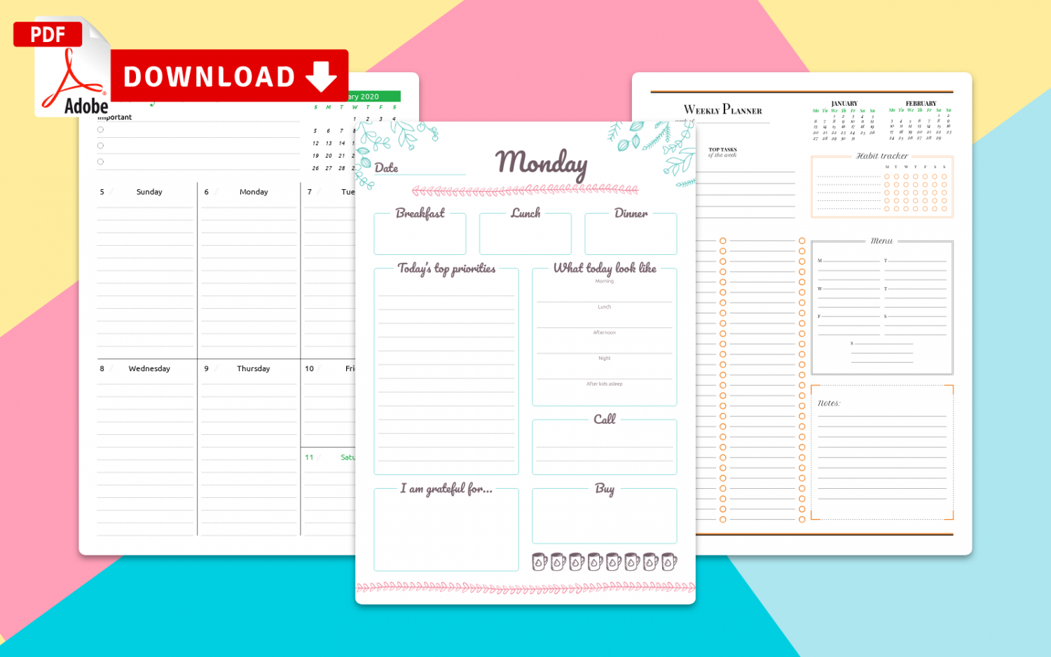 Free Printable Weekly Planner With Time Slots