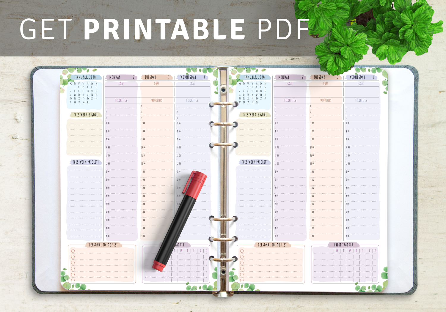 Weekly Schedule Templates PDF