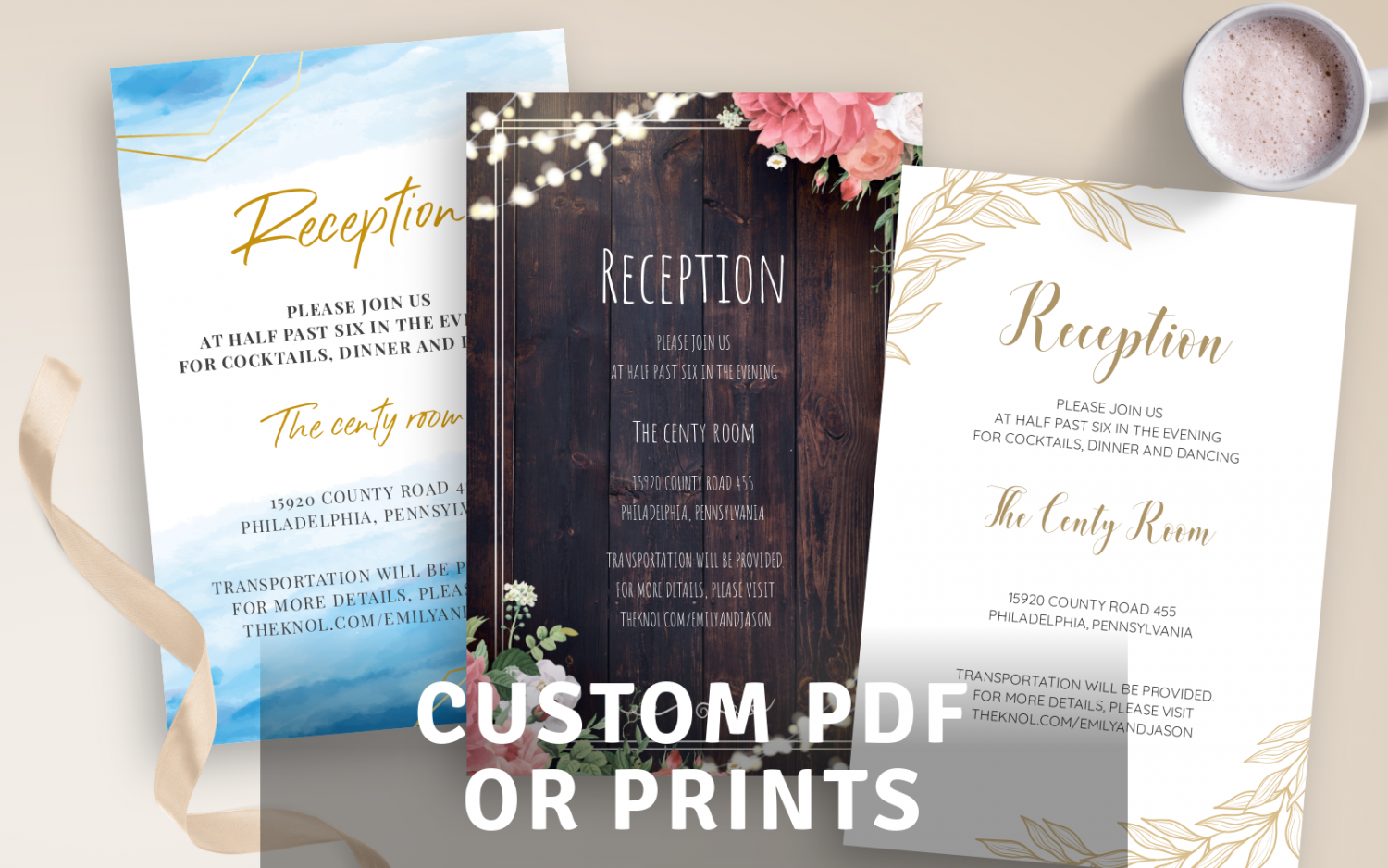 Get Wedding Reception Cards