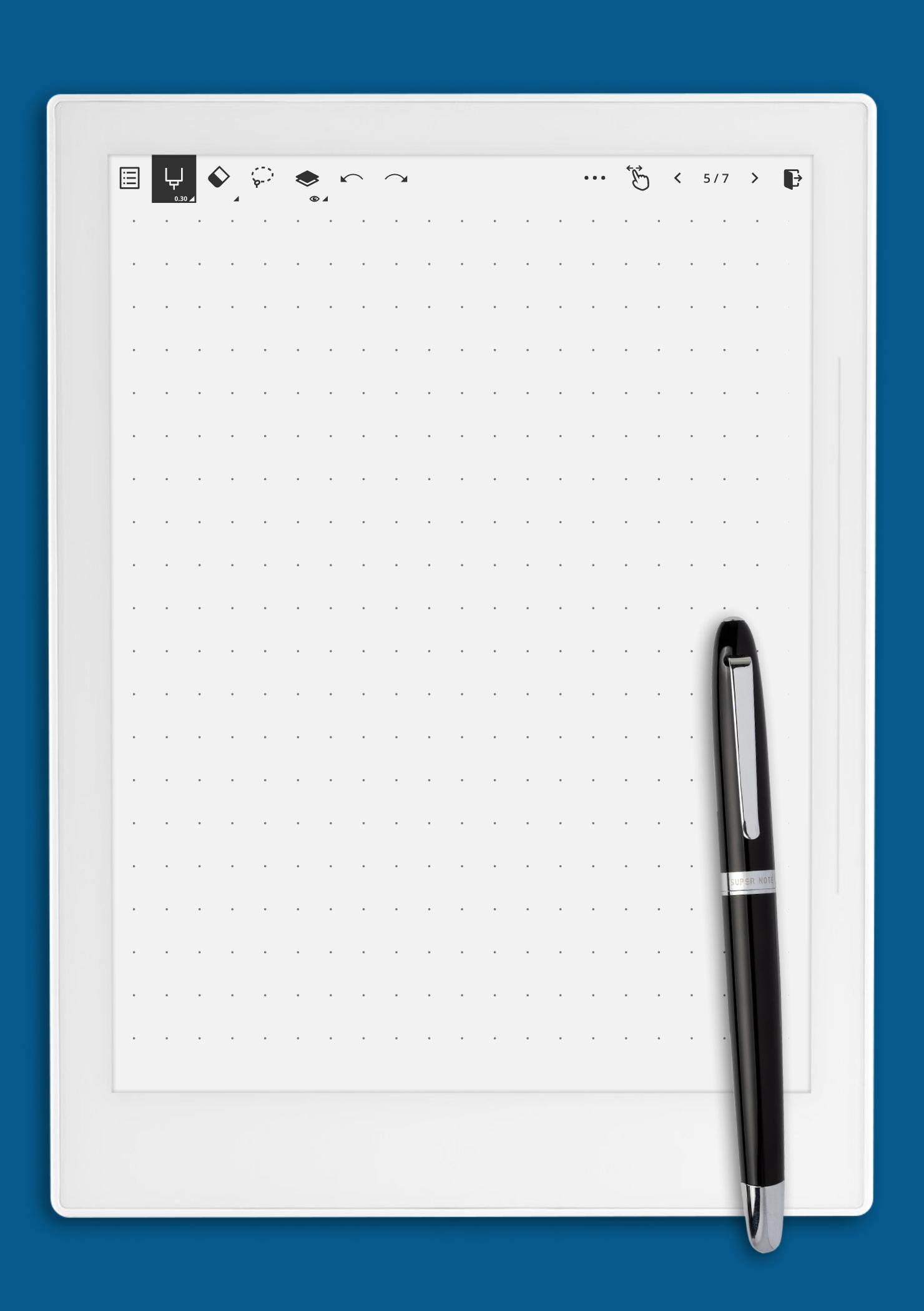 Dot Grid Lined Paper A6 Inserts Printable Writing Paper Blank 