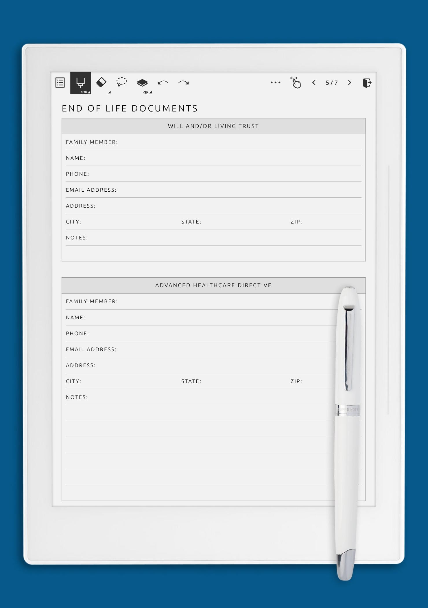 download-printable-end-of-life-documents-pdf