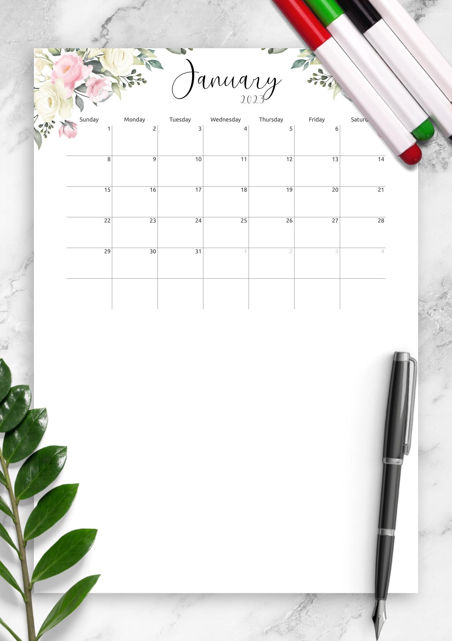 cute 2018 monthly calendar printable october
