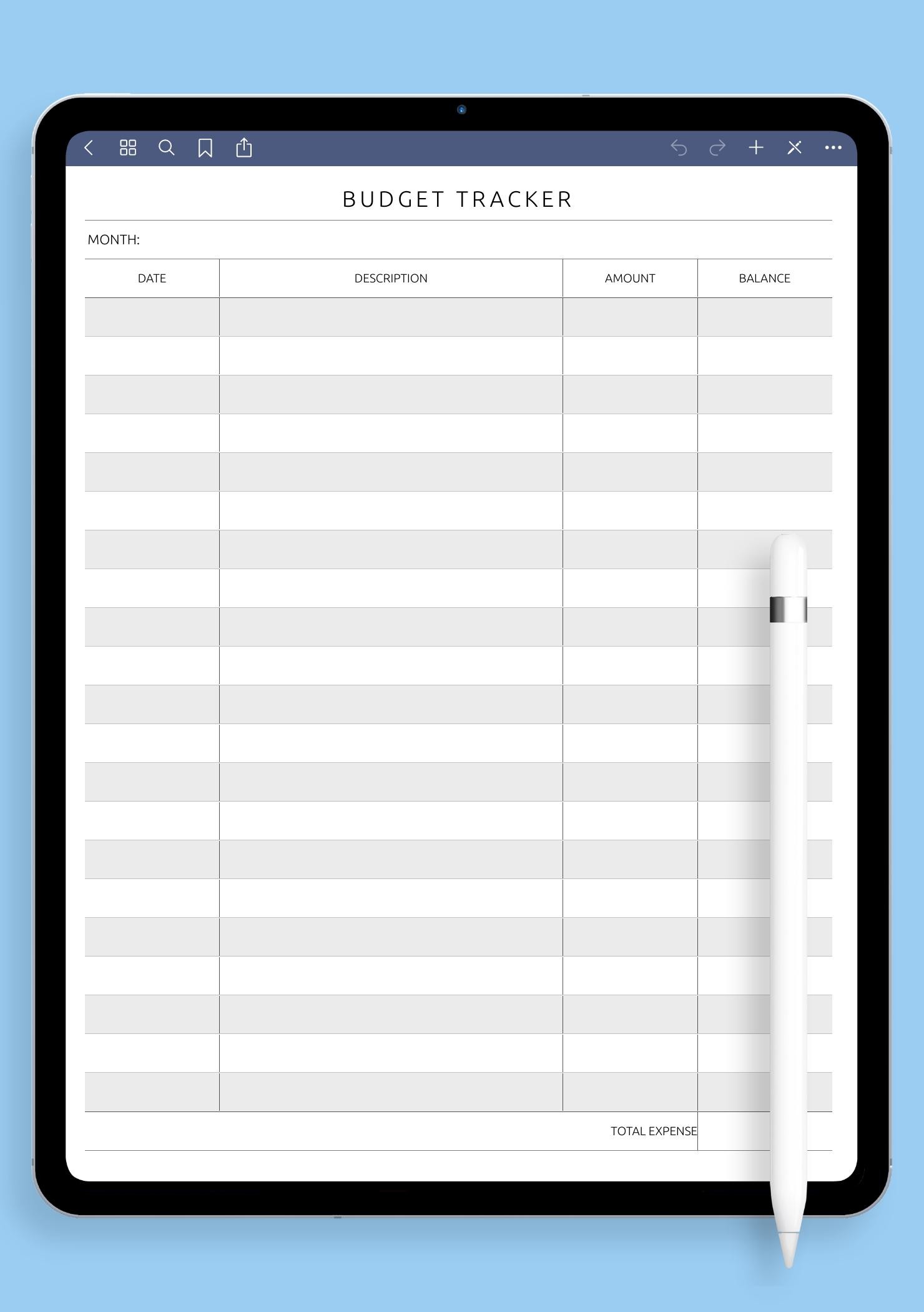 Premium Vector  Vector premium l budget plan template for daily schedule  can save money