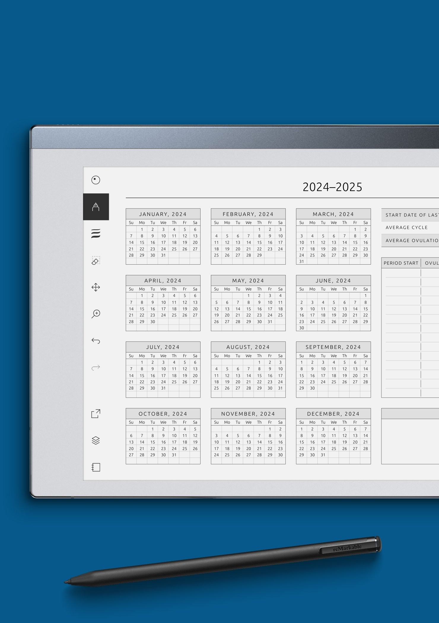 Download Printable Ovulation Calendar Template PDF