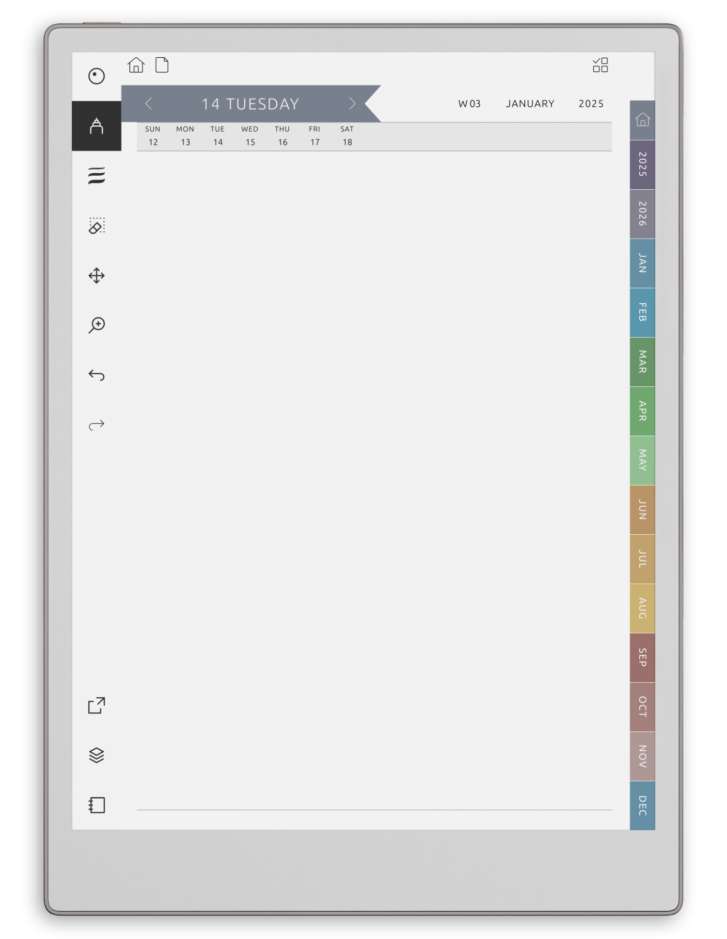 reMarkable Daily Notes - Sketchbook - Portrait Elegant-Color Theme
