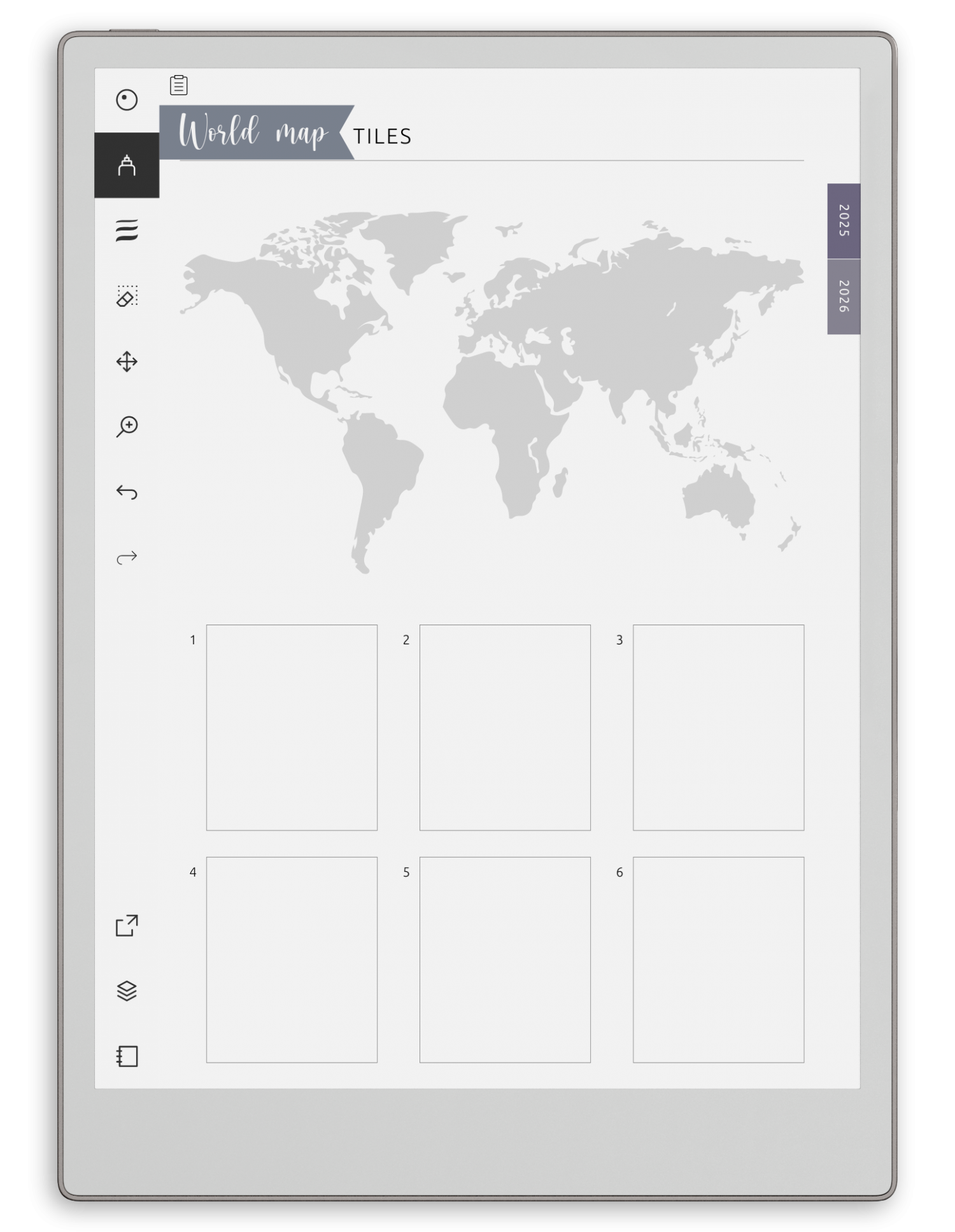 reMarkable Ultimate Custom Section Book - Portrait Elegant-Color Theme
