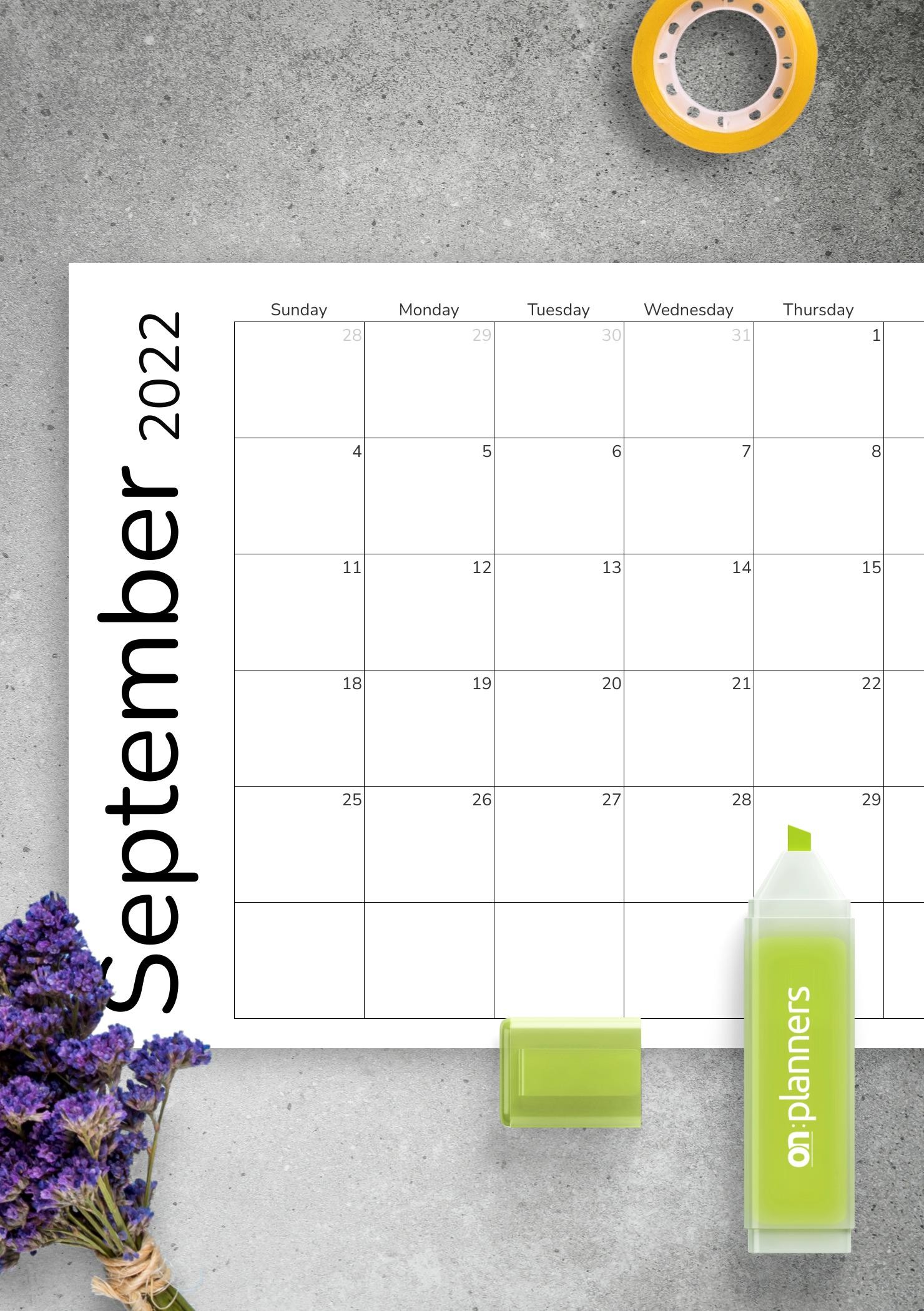 download printable simple monthly calendar grid pdf