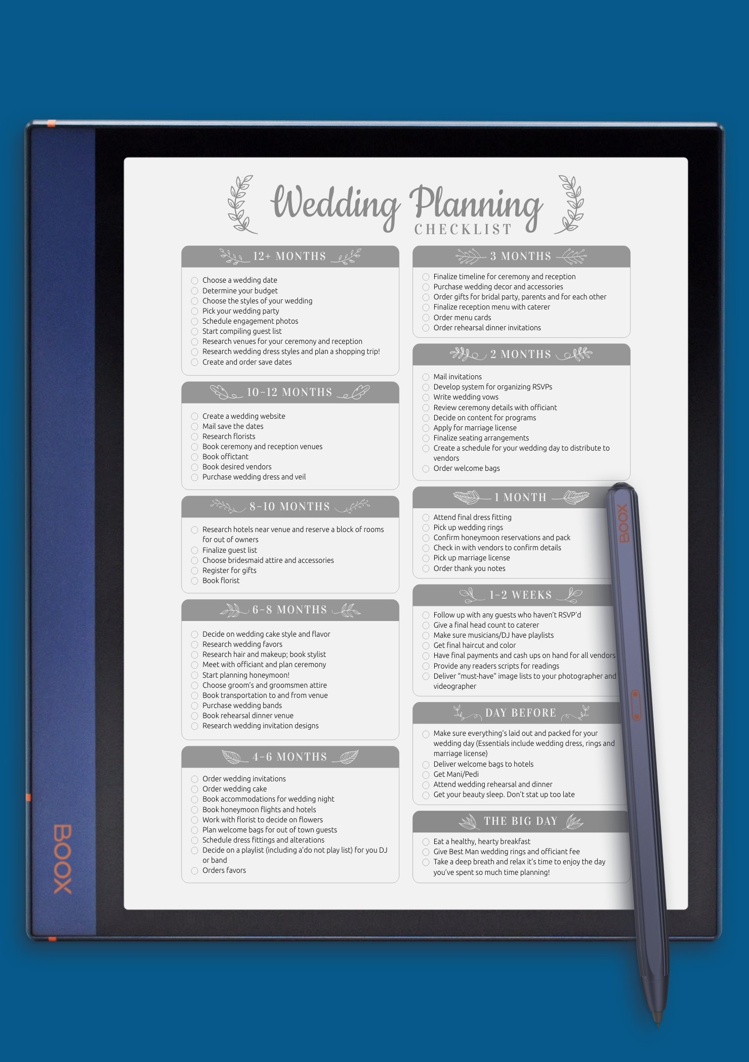 Wedding Planner Printable BUNDLE  Wedding Checklist, Budget, Planner