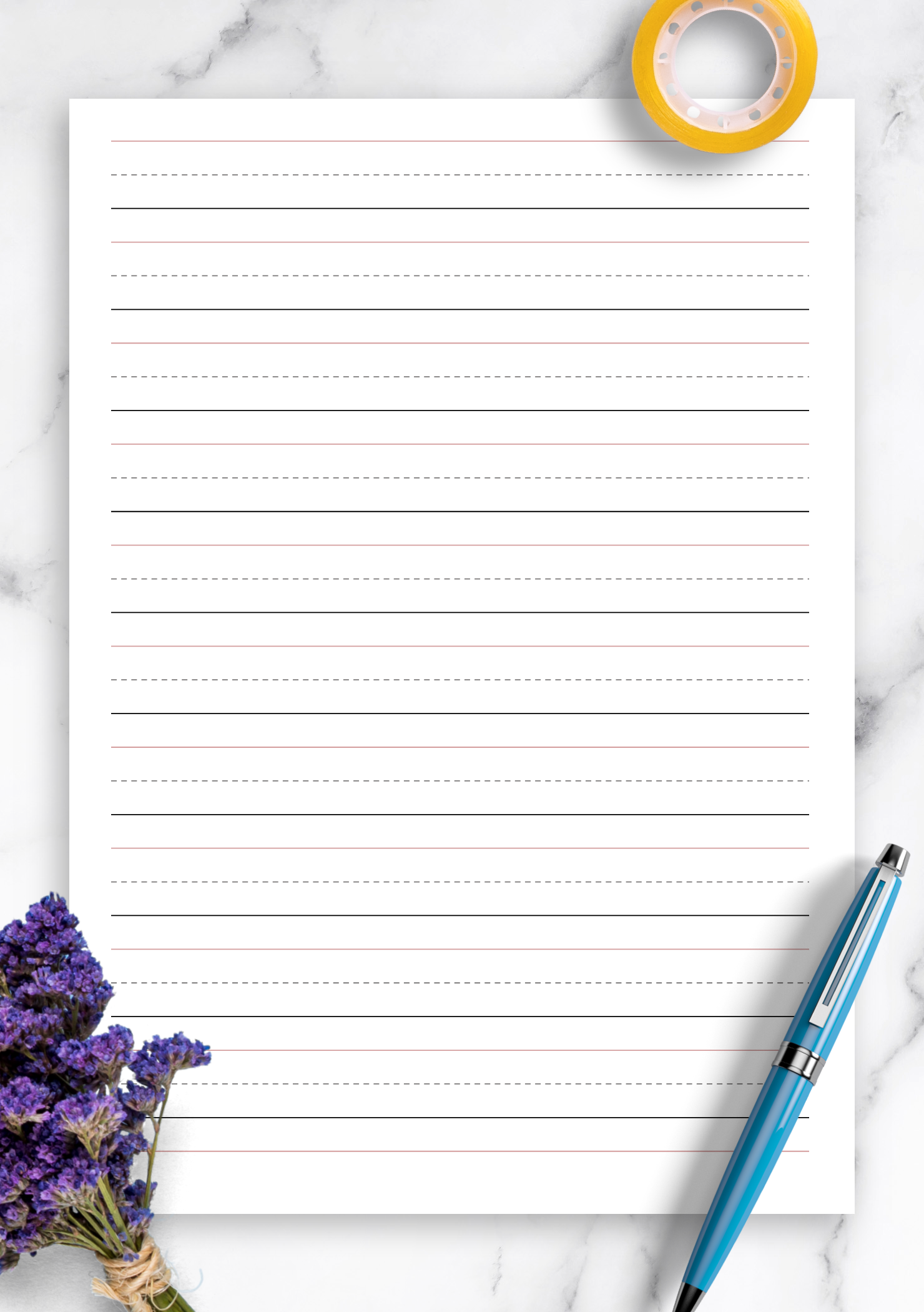 Cursive Paper Template Printable Cursive Handwriting Worksheet