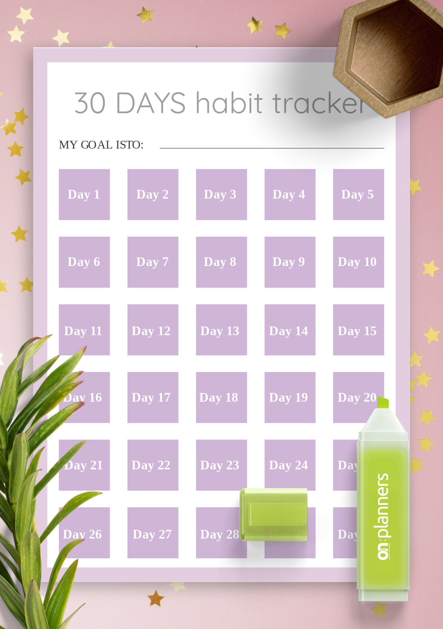 Download Printable 30 Days Habit Tracker Template