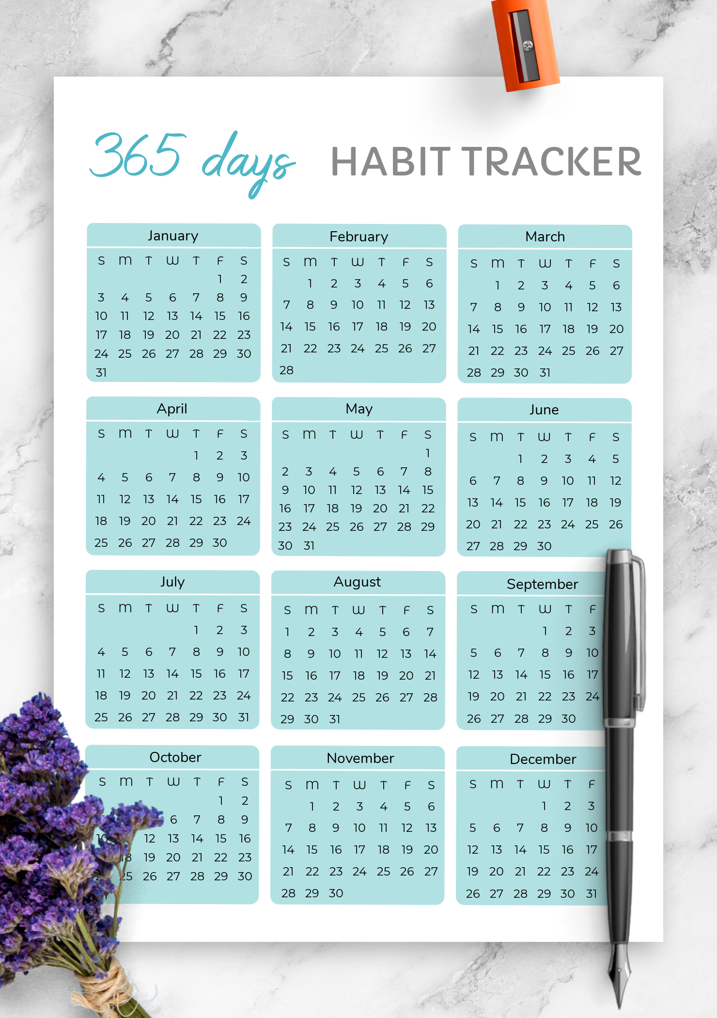 habit-tracker-365-days-template-habit-diary-for-year-journal-planner