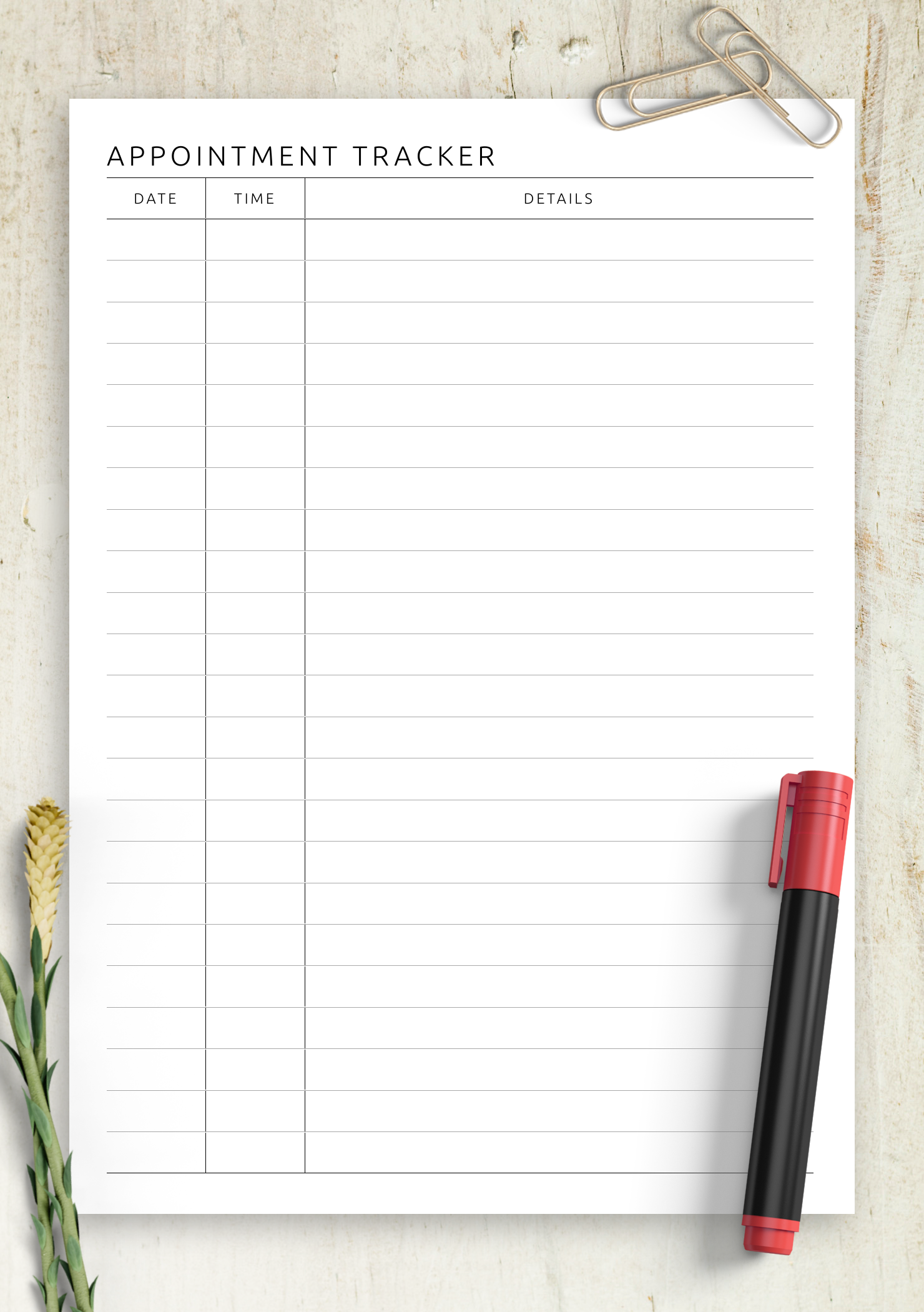 download-printable-appointment-tracker-template-pdf