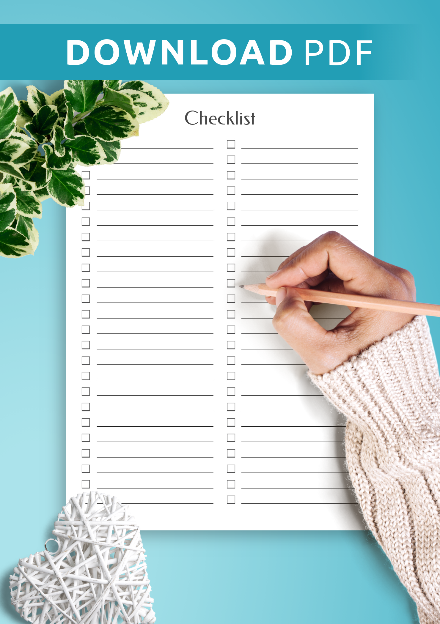 free pdf forms checklist for my family