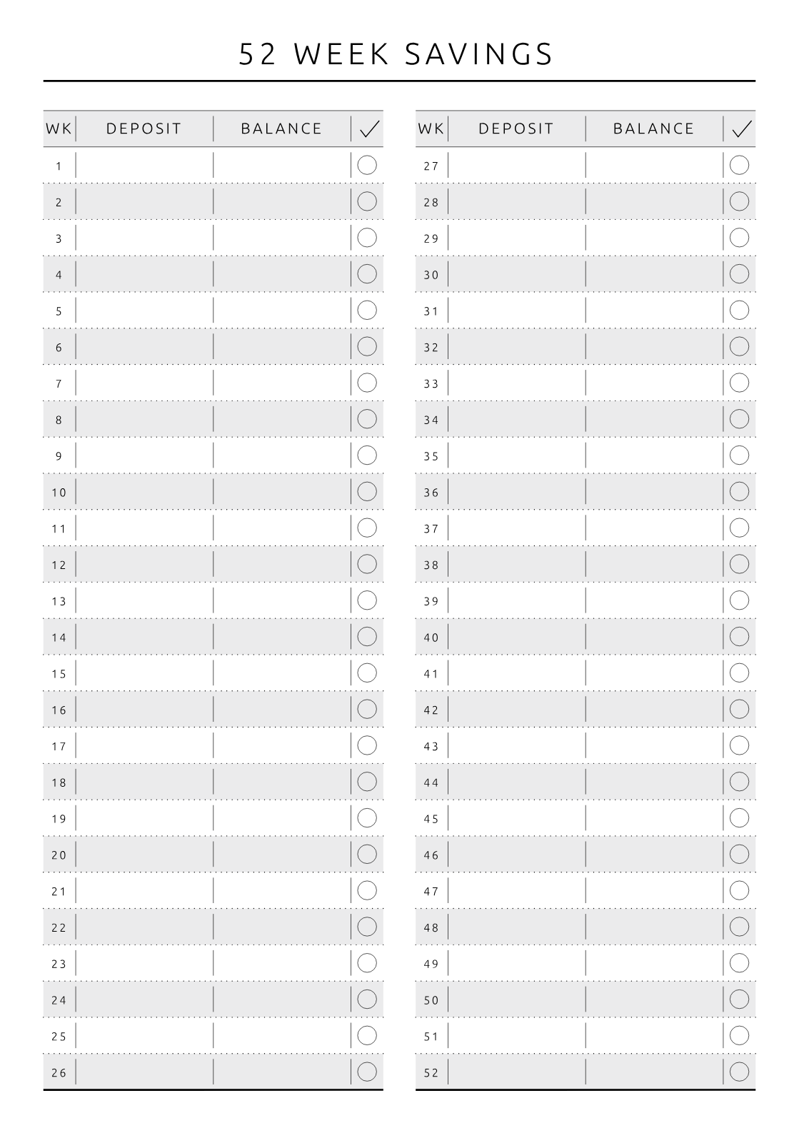 Download Printable Budget Planner Original Style PDF