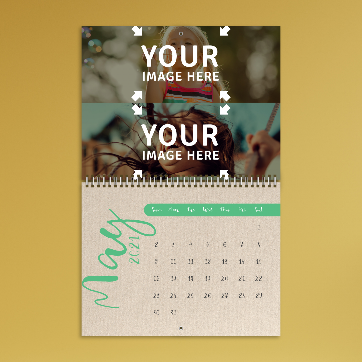 2024 Personalized Wall Calendar Free Template Ashly Camille