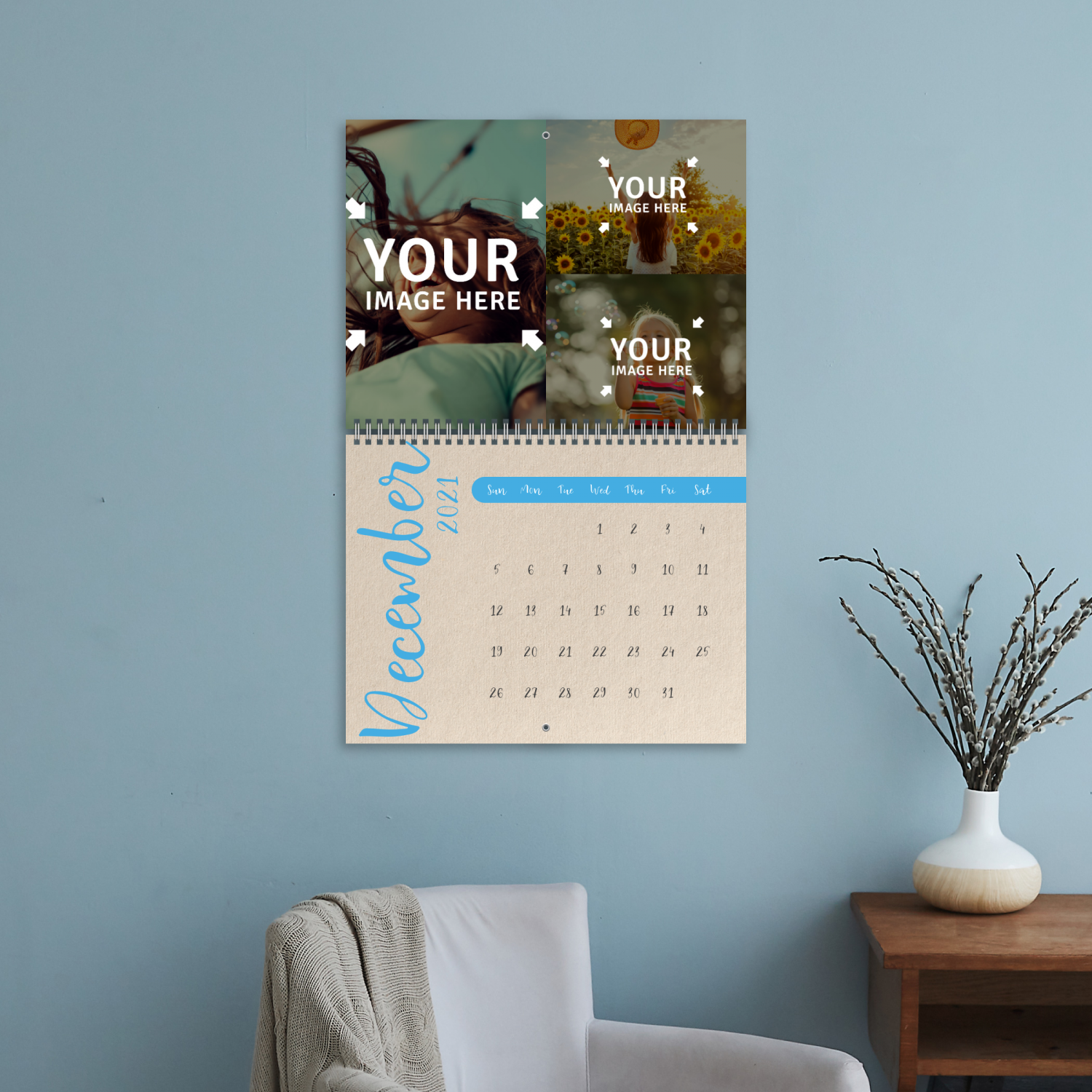 Custom Photo Wall Calendar Add Photos And Customize Online