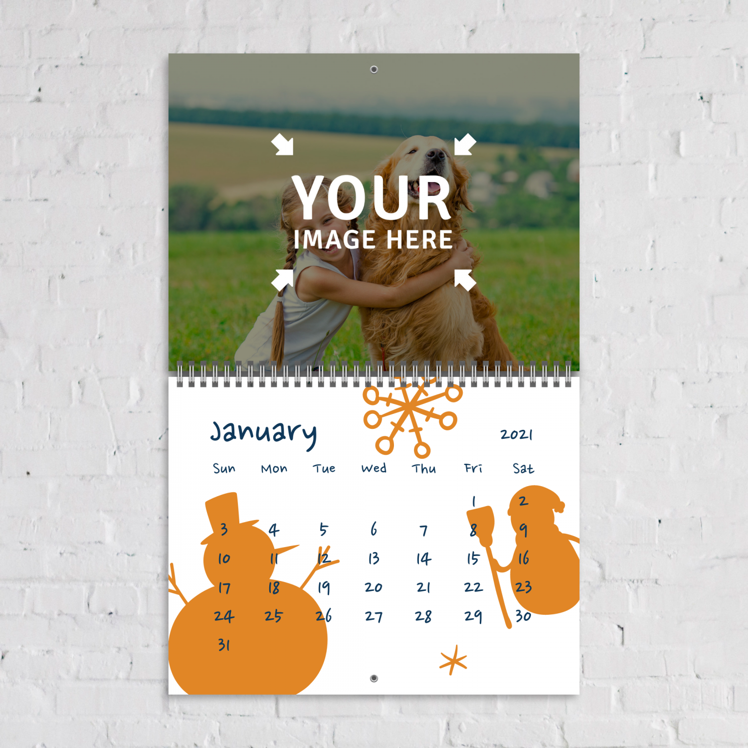 Create Custom Photo Calendar - Add photos and customize online