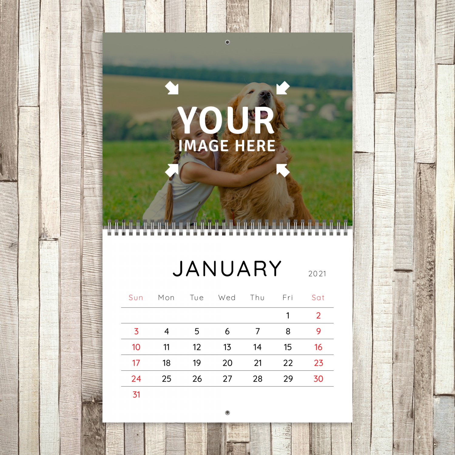 custom desktop photo calendar