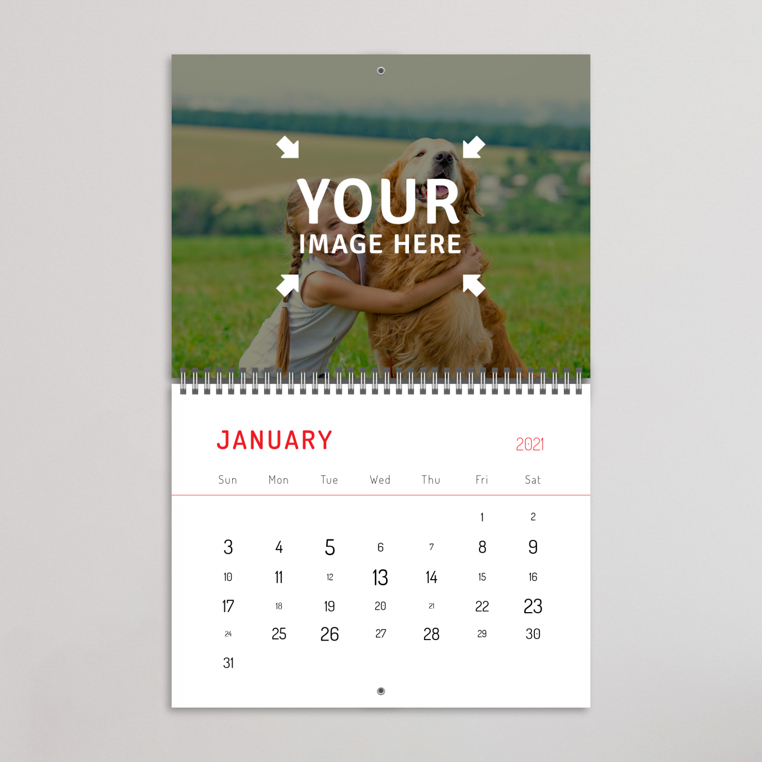 Custom Collages Photo Calendar Add photos and customize online