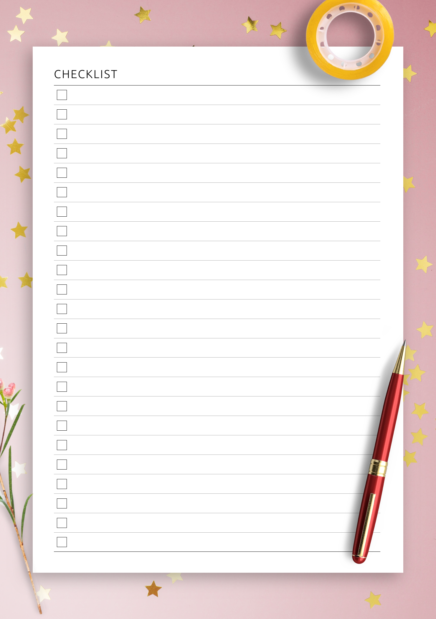 Download Printable Checklist PDF Download Printable Checklist PDF